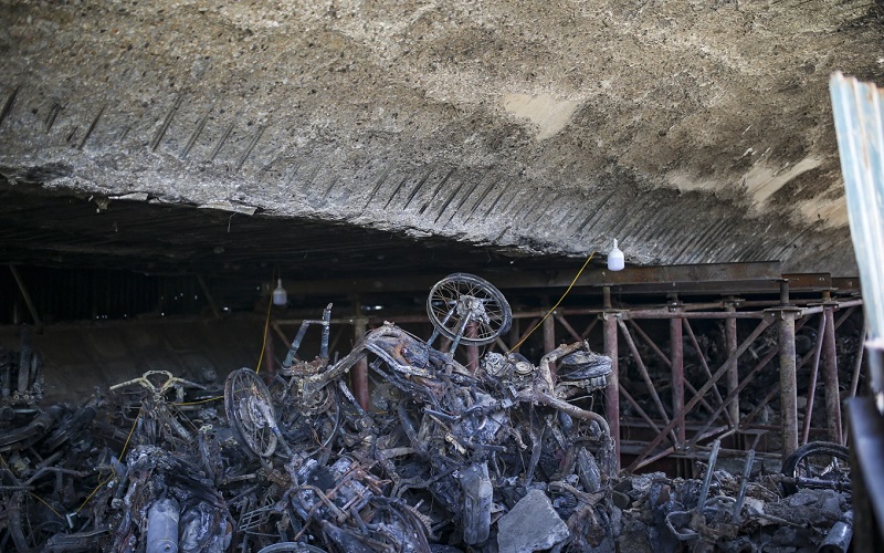 Hỏa hoạn thiêu rụi bãi trông giữ xe tại Thượng Thanh: Nguy cơ từ các điểm gửi xe tự phát