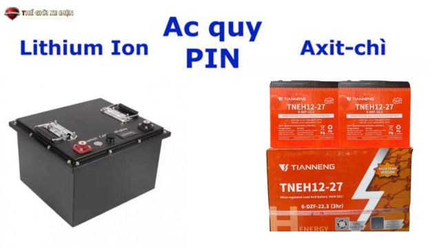 Những khác biệt cơ bản giữa pin và ắc quy xe điện