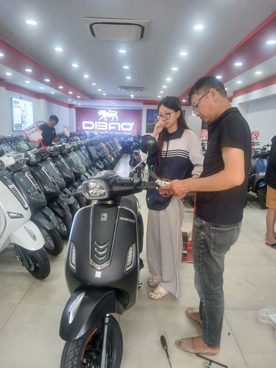 xe máy điện dibao pansy s4 đen mờ