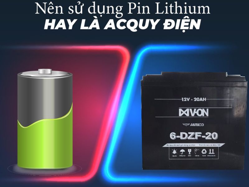 Tổng quan về pin lithium và ắc quy axit chì