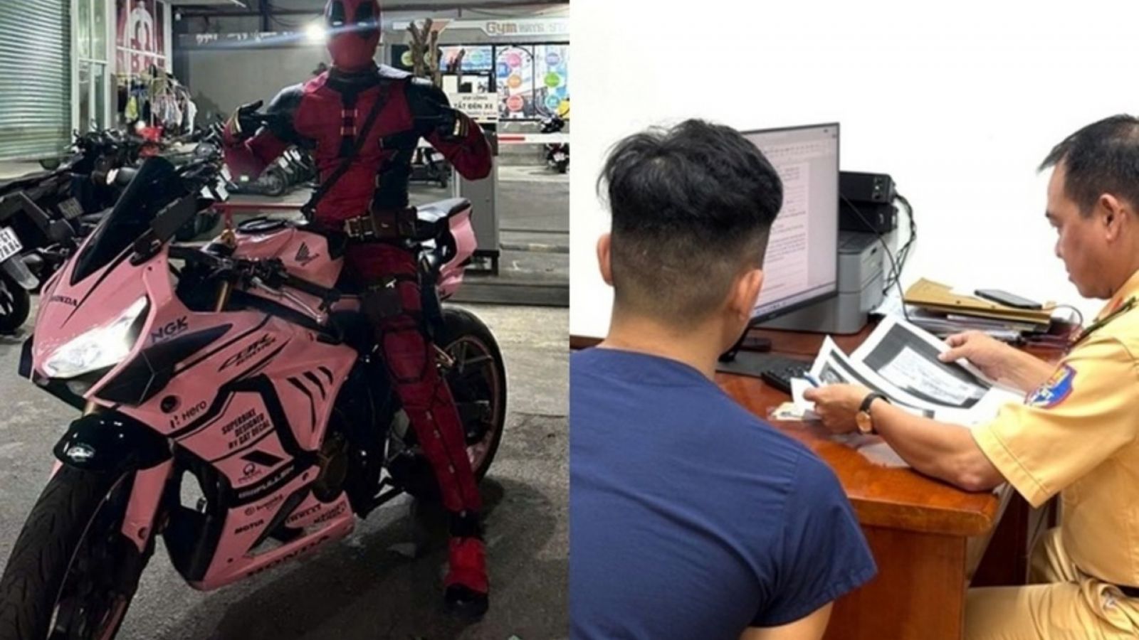 Hóa trang để gây chú ý, người giao xe cũng chịu phạt không hề nhẹ