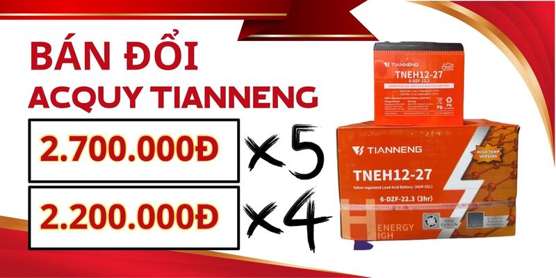 bộ 5 ắc quy TAILG 23Ah