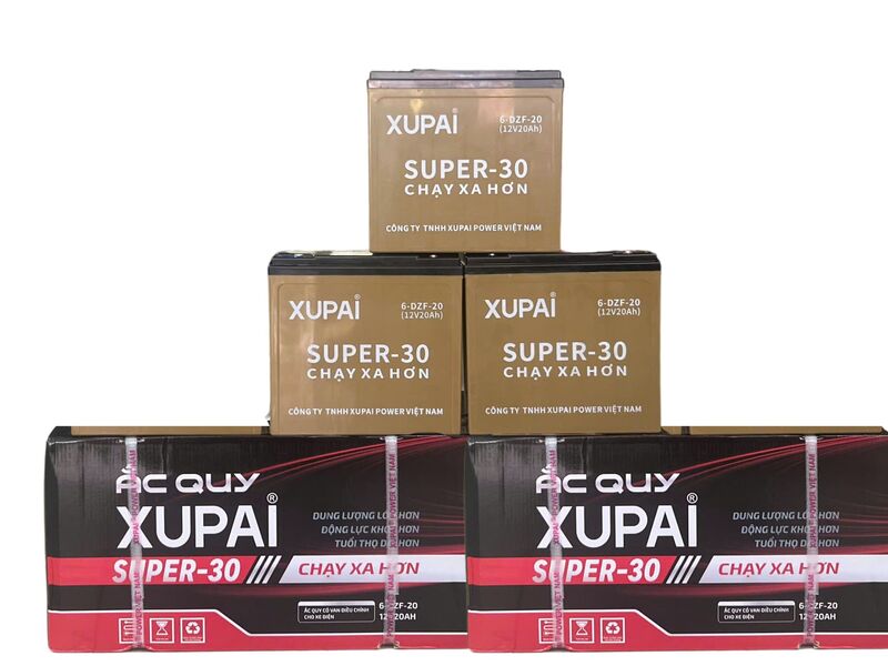 Bộ 5 ắc quy XuPai 20Ah