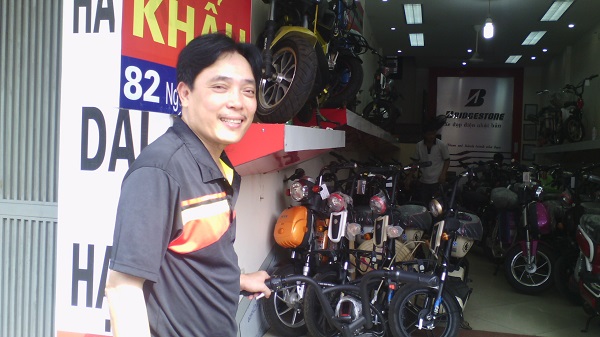 Diễn viên Minh Tuấn tại Thế giới xe đạp điện