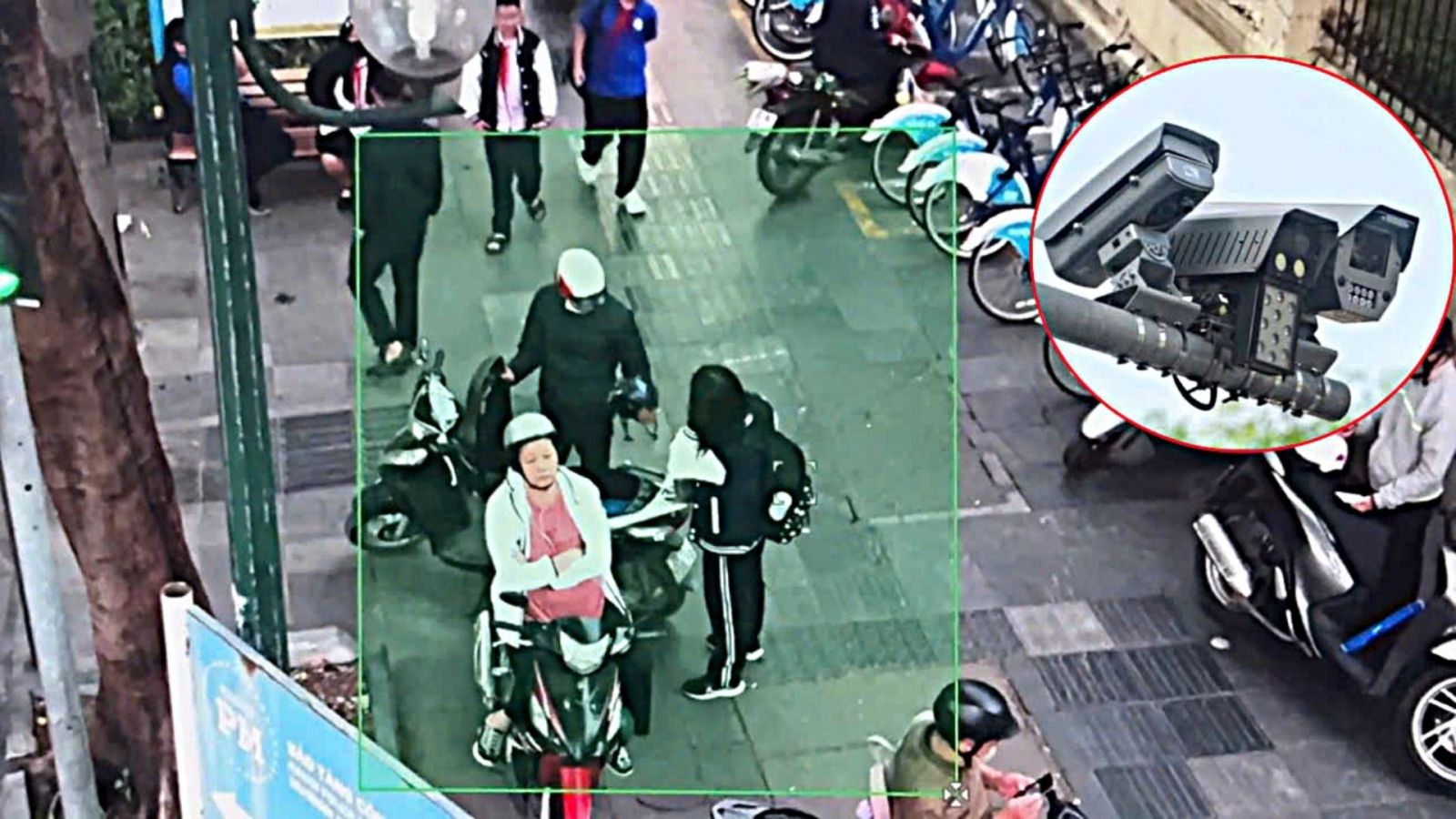 Ghi nhận từ hệ thống camera AI tại cổng trường học ở đô thị lớn