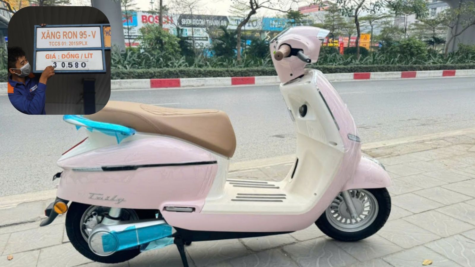Khi giá xăng tiến sát gần 30.000 đồng/lít, xe máy điện bắt đầu hút khách