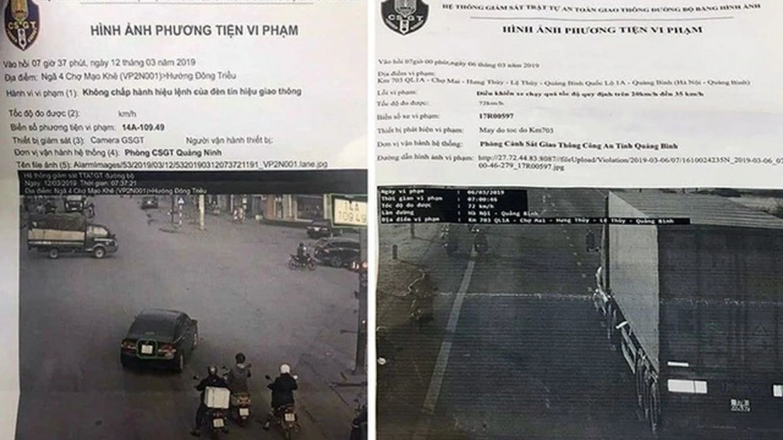 Sau bao lâu thì vi phạm giao thông được thông báo?