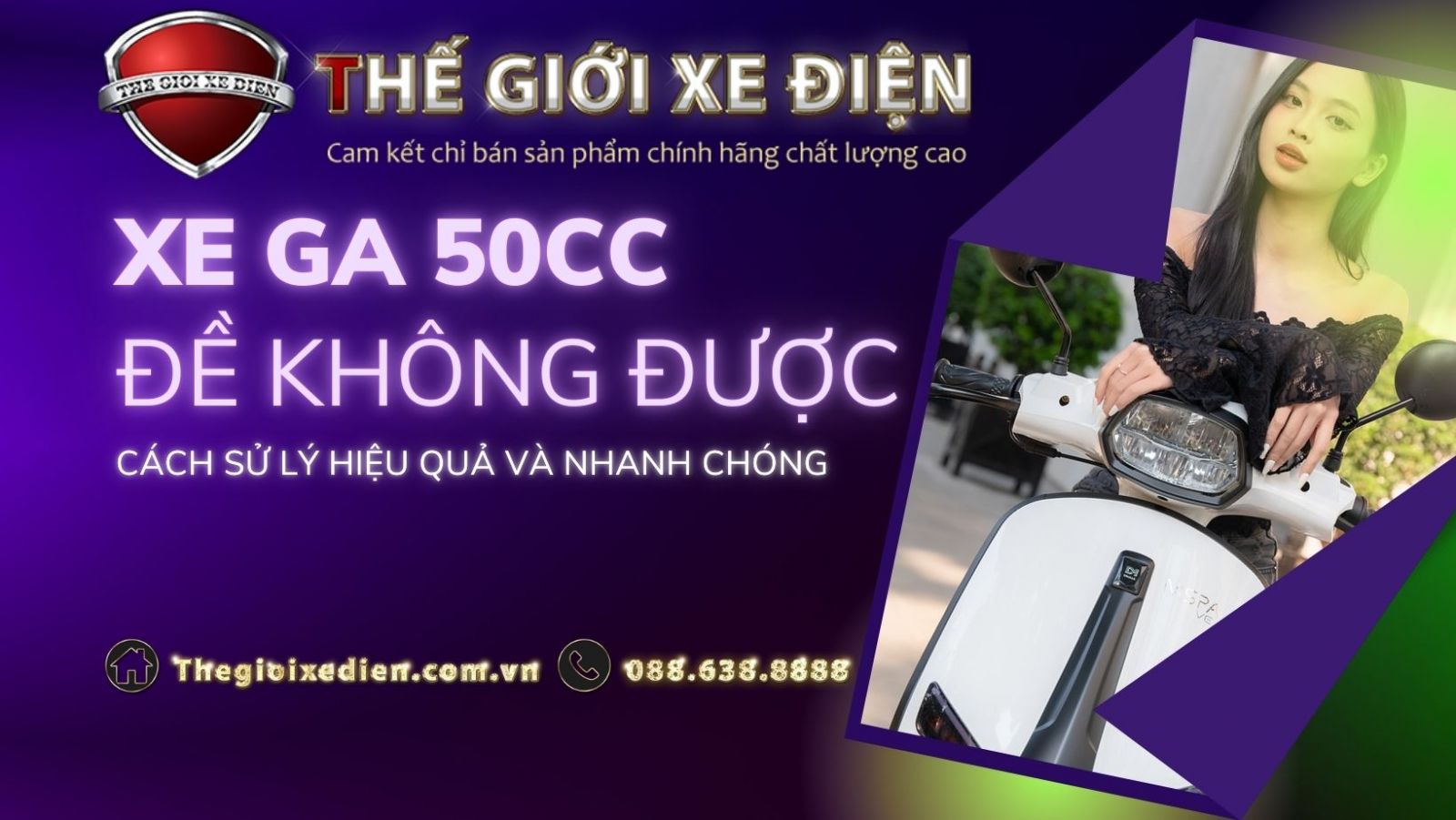 Xe ga 50cc không đề được