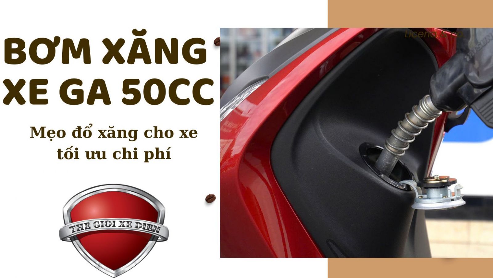 mẹo bơm xăng xe ga 50cc