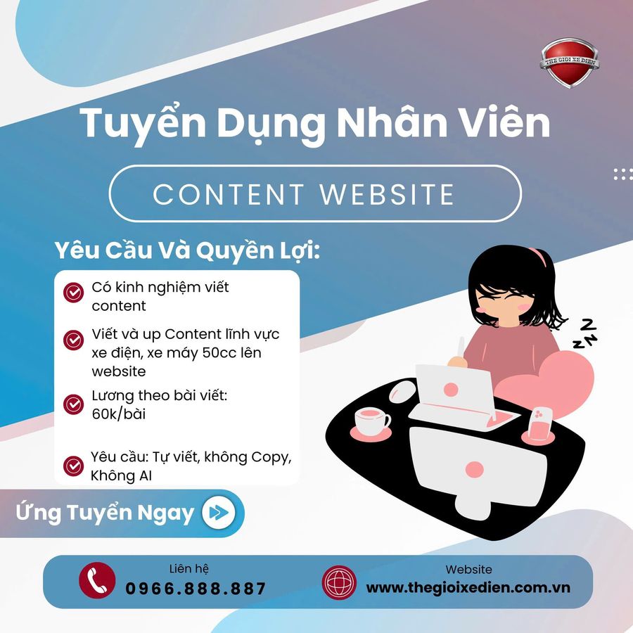 TUYỂN DỤNG NHÂN VIÊN CONTENT SEO WEBSITE