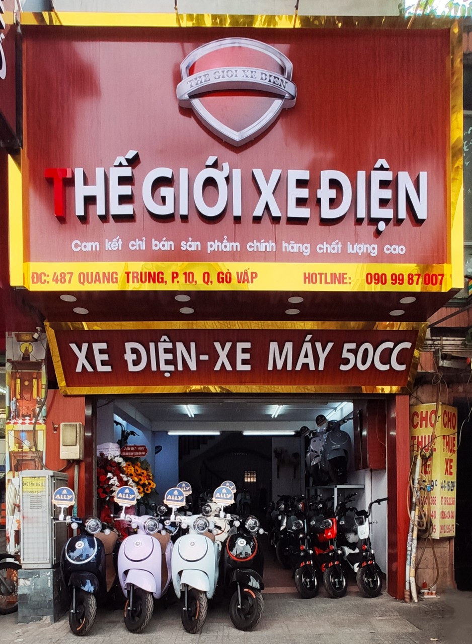 Showroom xe điện của Thế Giới Xe Điện ở Hồ Chí Minh