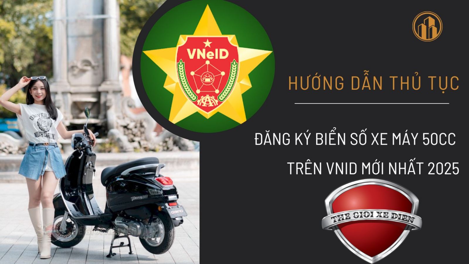 đăng ký biển số xe máy 50cc trên vnid