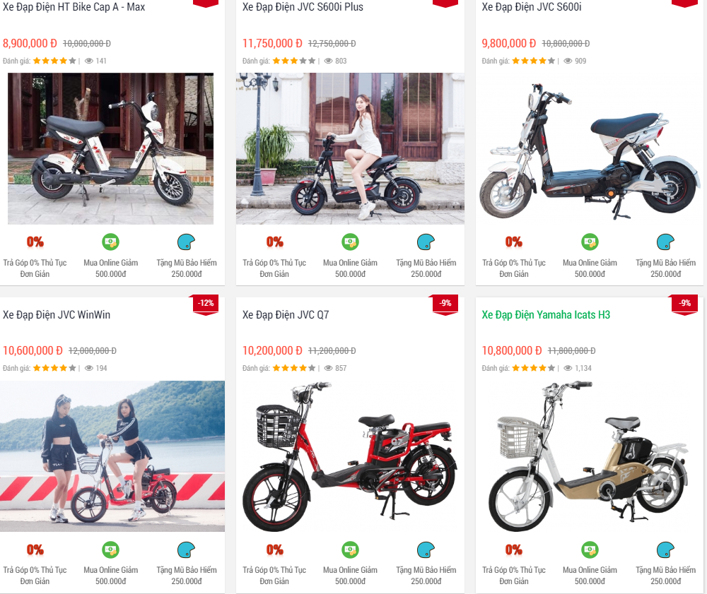 Địa chỉ bán xe đạp điện, xe máy điện tại HỒ CHÍ MINH