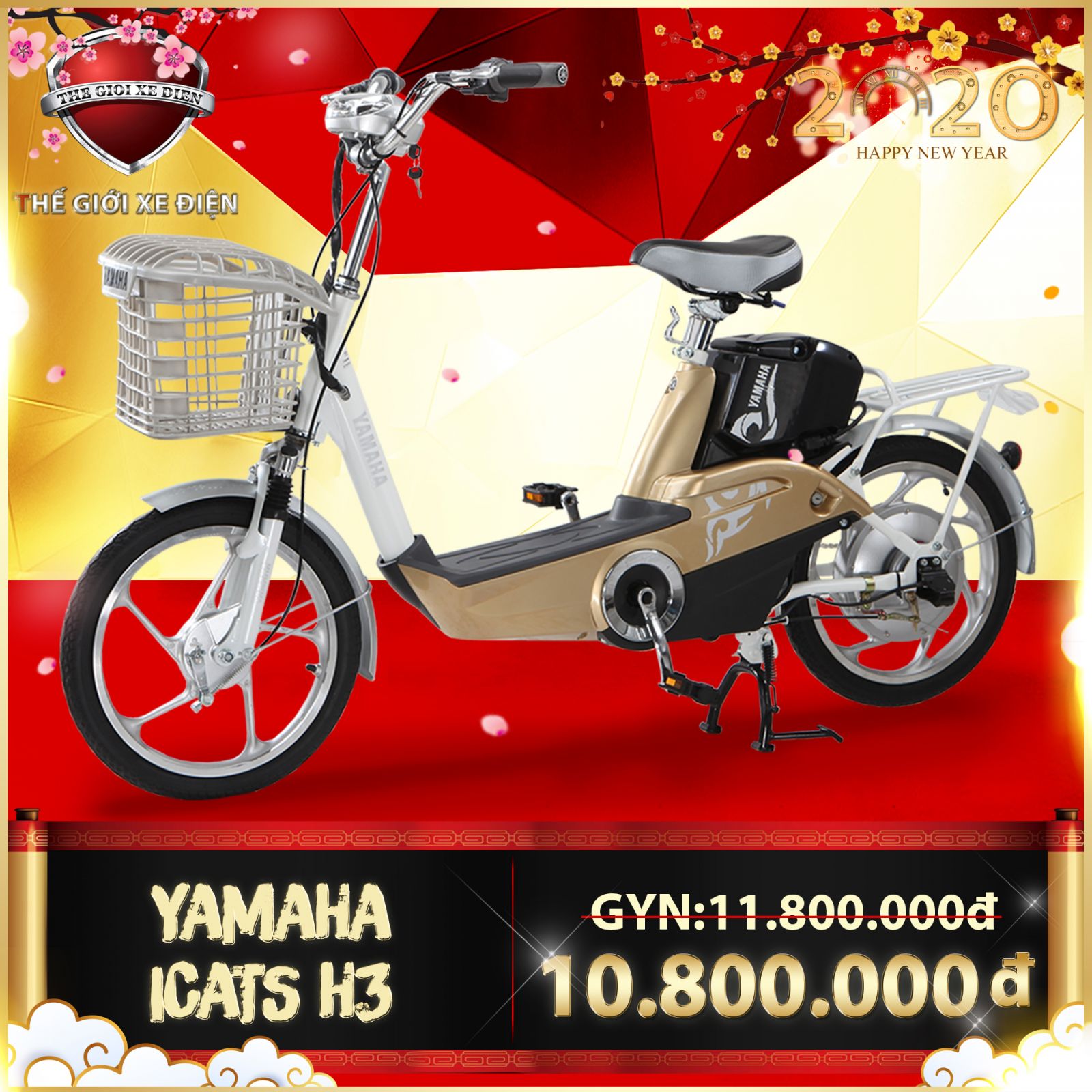 xe đạp điện Yamaha Icats ở tphcm