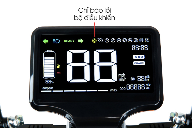 Những lỗi hiển thị trên màn hình xe điện và nhận biết chính xác