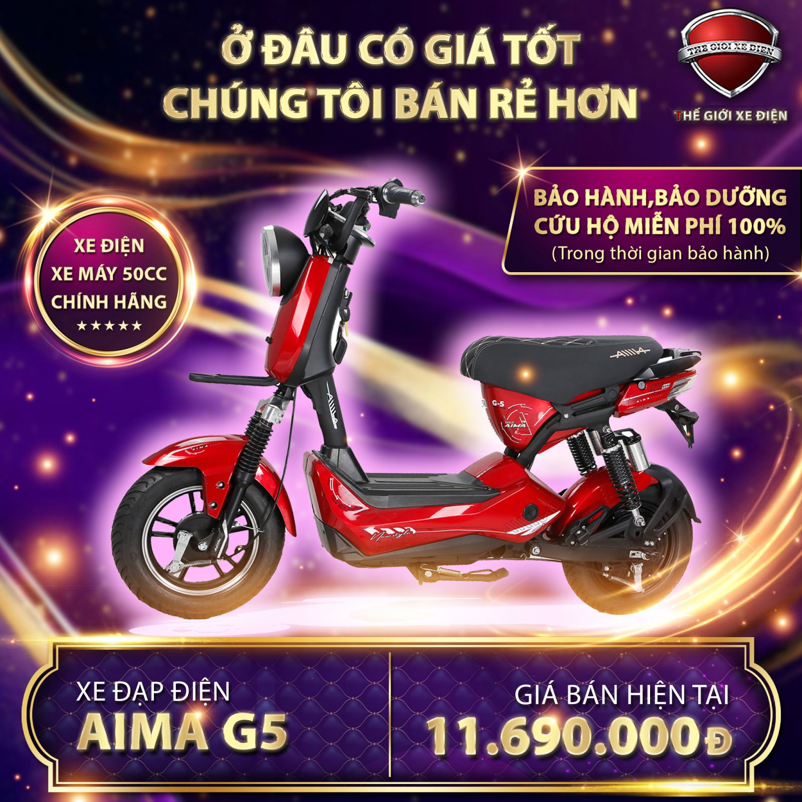 xe đạp điện aima g5