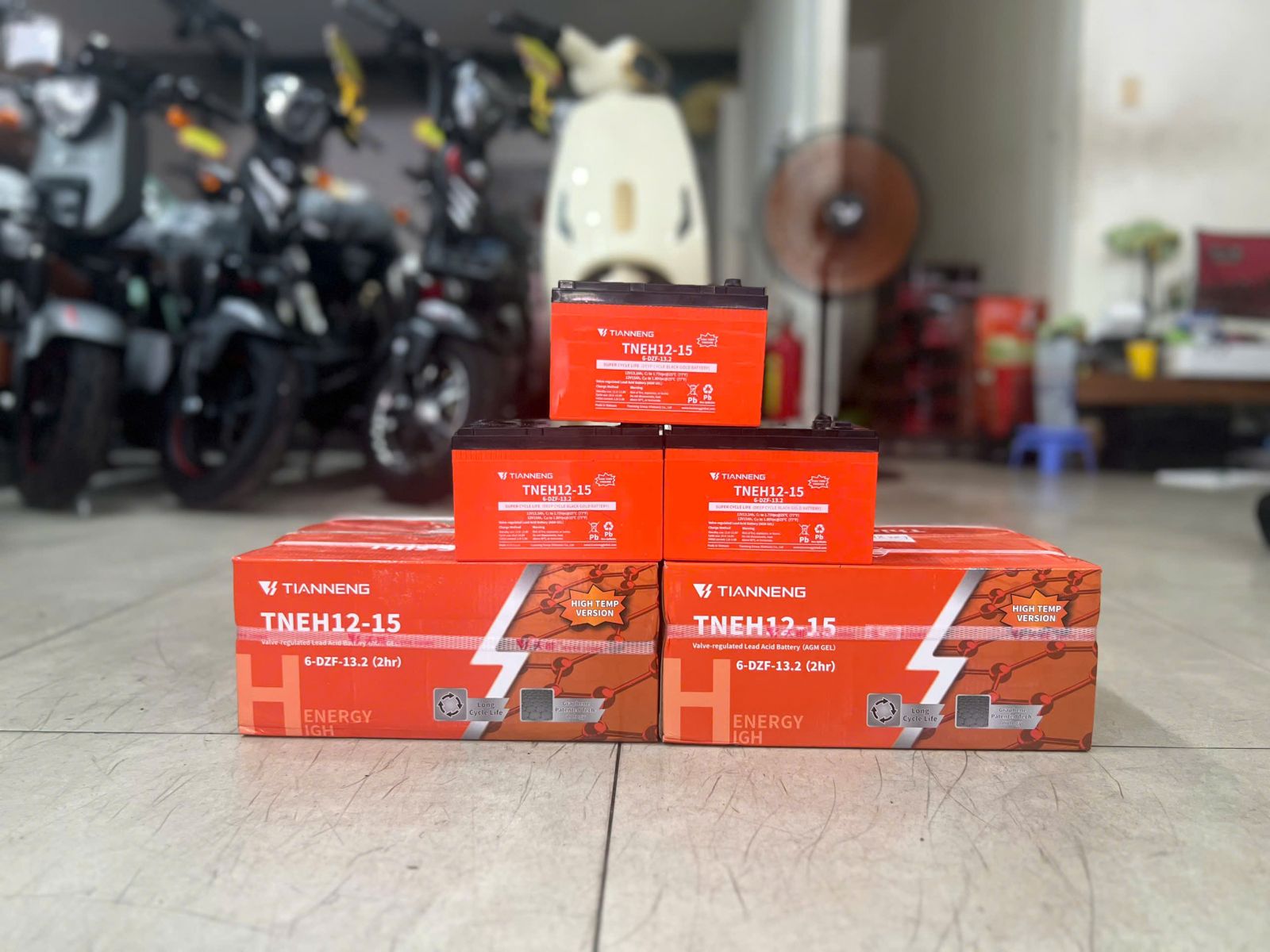 bộ 4 ắc quy TAILG 13Ah