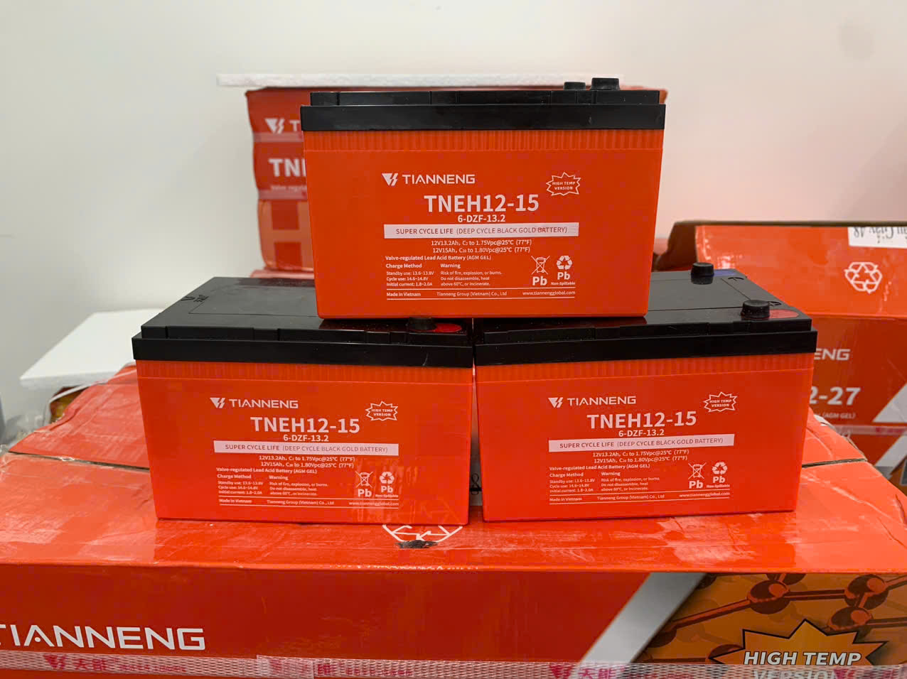 giá thay mới bộ ắc quy tailg 13Ah