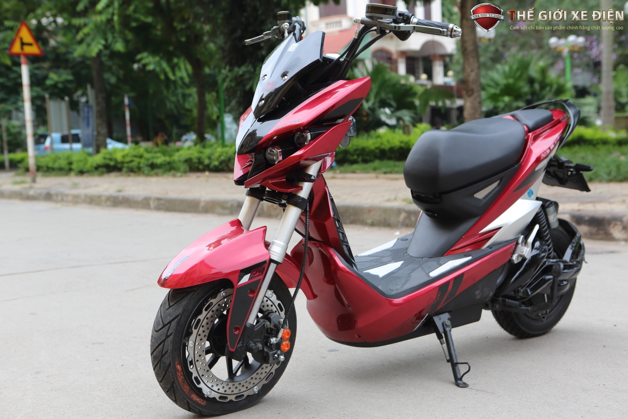 Xe máy điện Dibao Jeek One 2 phanh đĩa 2021 - học sinh đi vui, phụ huynh an tâm