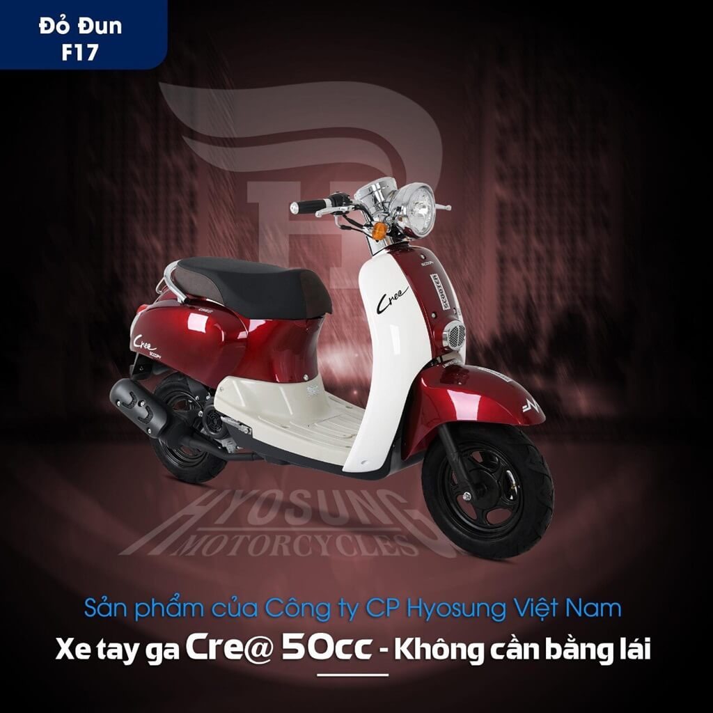 Ảnh Xe Ga 50cc Crea Hyosung 