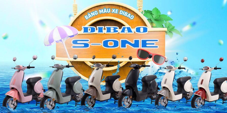 bảng màu xe đạp điện dibao s-one