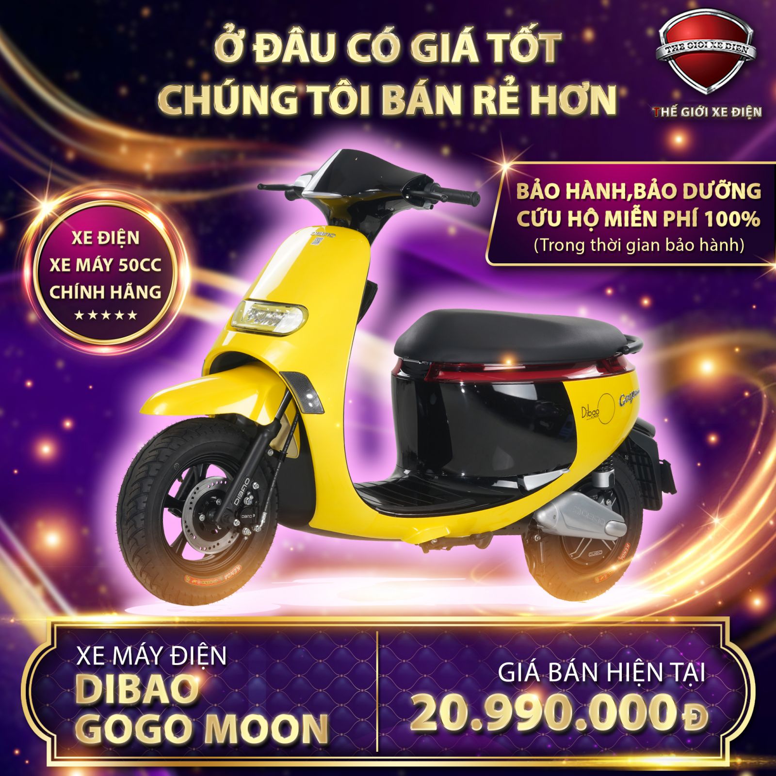 top 12 xe máy điện - Dibao Gogo Moon