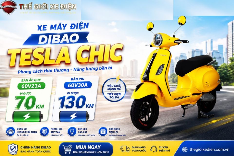 xe máy điện dibao tesla chic