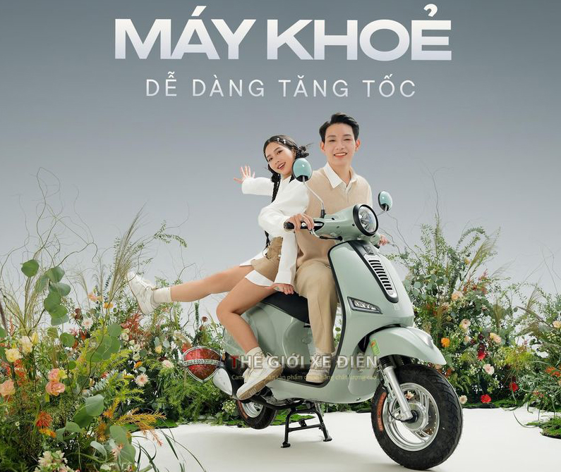 xe ga 50cc màu xanh ngọc