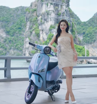 xe ga 50cc màu xanh ngọc