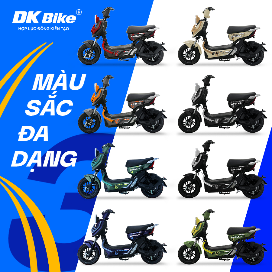 bảng màu xe điện dk apollo