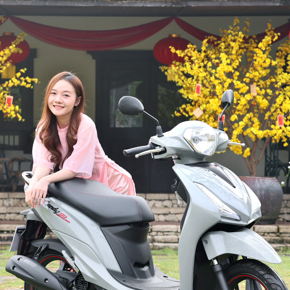 xe ga 50cc màu xám - Kymco Candy