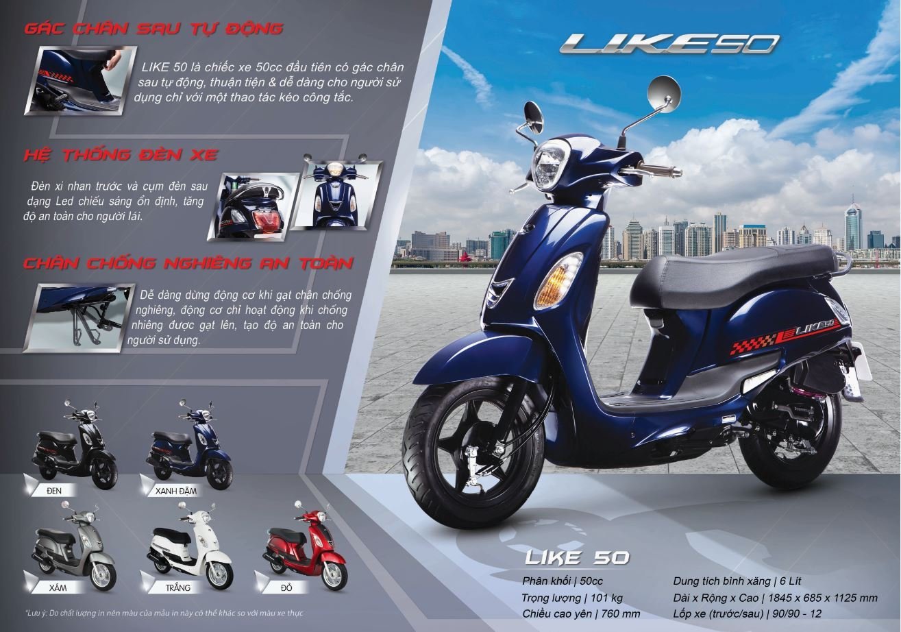 xe tay ga 50cc kymco like