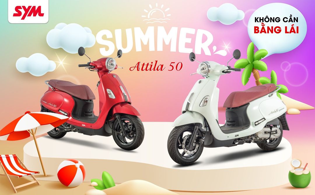 SYM | DÒNG XE MÁY 50CC (TAIWAN)