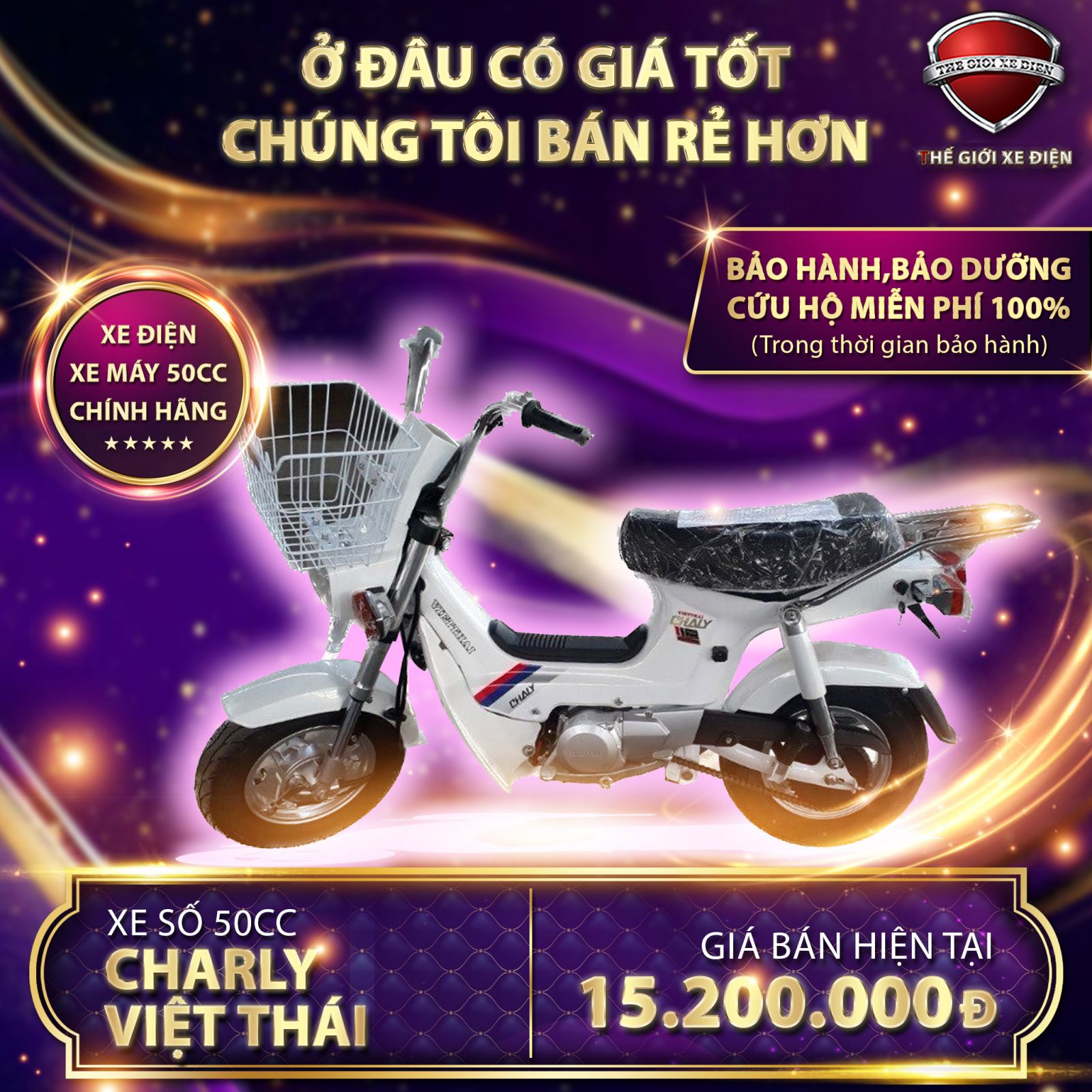 xe máy 50cc chaly việt thái