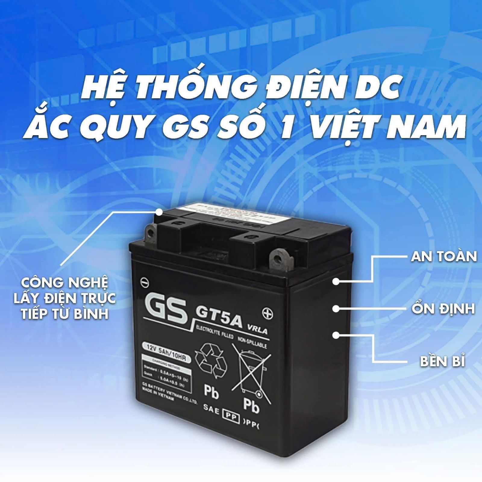 Xe ga 50cc không đề được - Ắc quy xe yếu