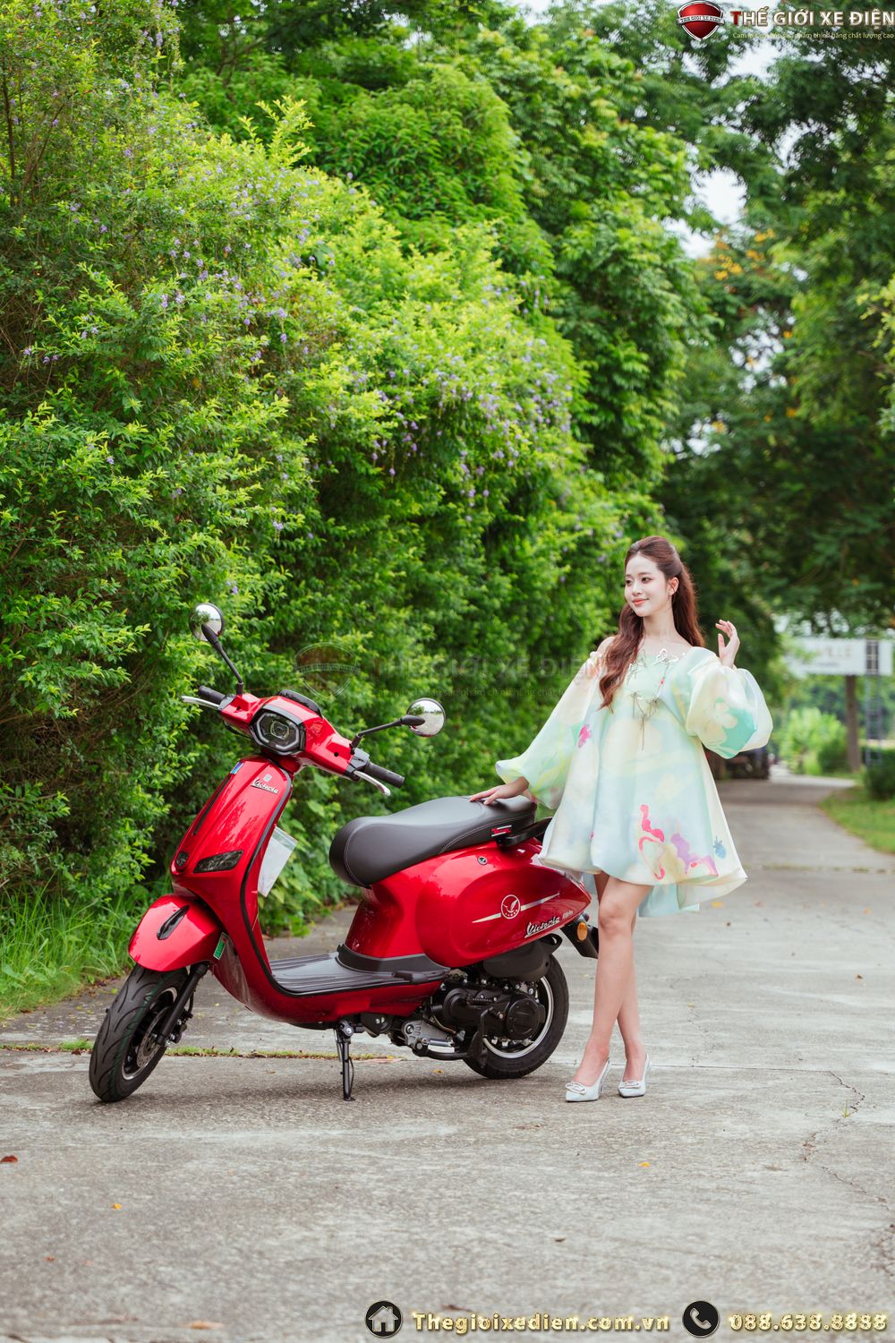 xe ga 50cc màu đỏ 