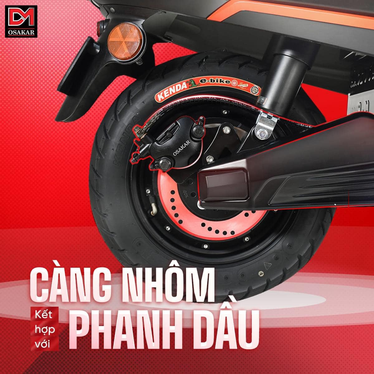 càng nhôm phanh dầu