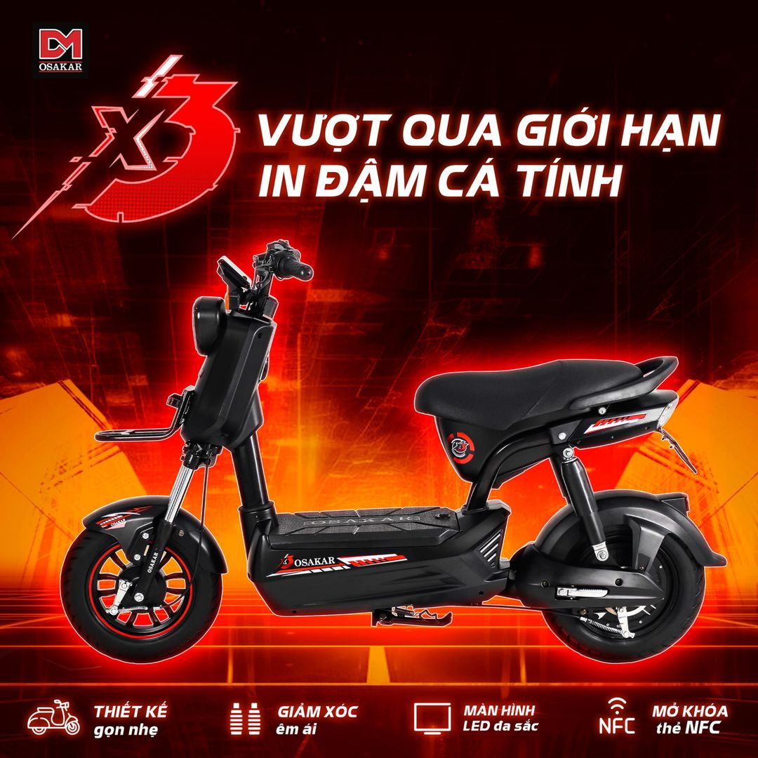 xe đạp điện osakar x3 xbull