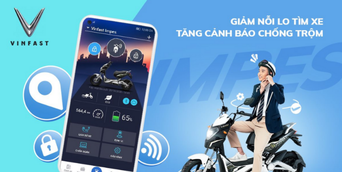 Lá chắn số bảo vệ tài sản thời công nghệ trên xe điện Vinfast