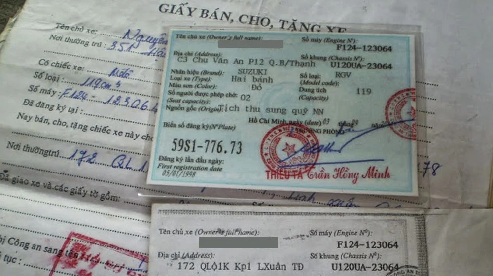Giấy tờ cần thiết khi sang tên xe máy 50cc tại Việt Nam