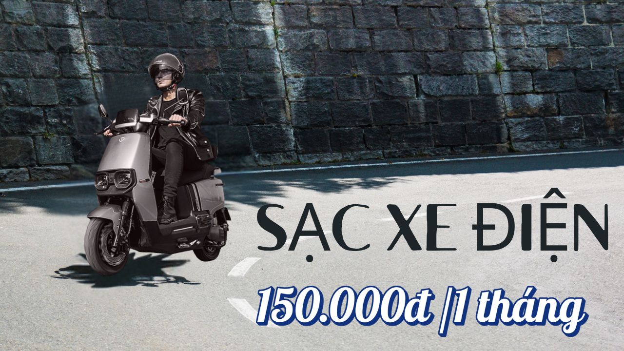 sạc xe máy điện hết bao nhiêu tiền 1 tháng