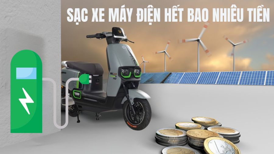 sạc xe máy điện hết bao nhiêu tiền