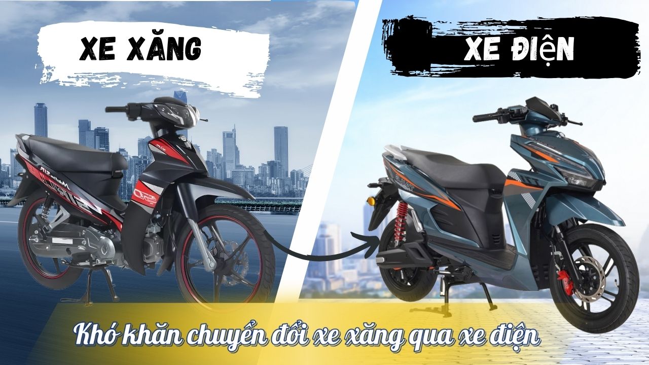 khó khăn chuyển đổi xe xăng qua xe điện