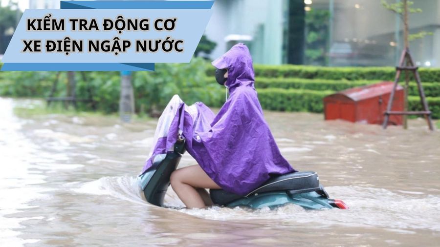 kiểm tra động cơ xe điện khi đi ngập nước