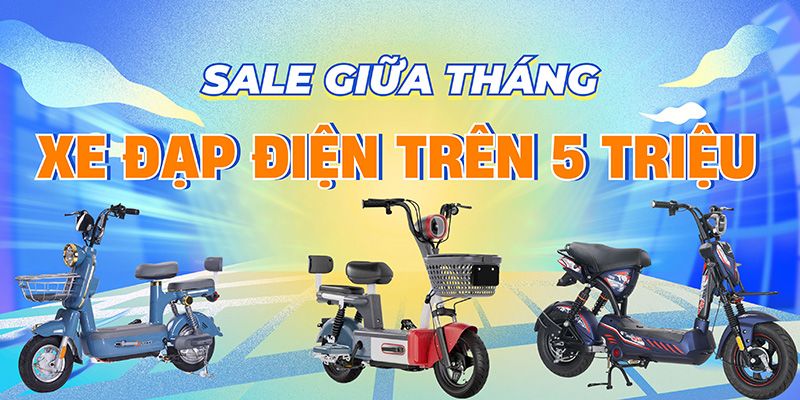 xe đạp điện trên 5 triệu 