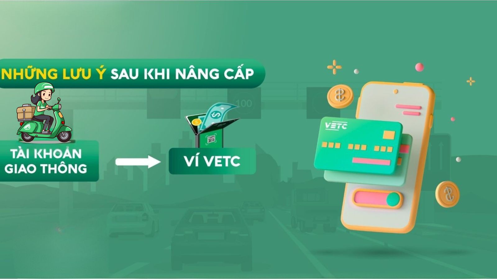 chuyển đổi tài khoản giao thông