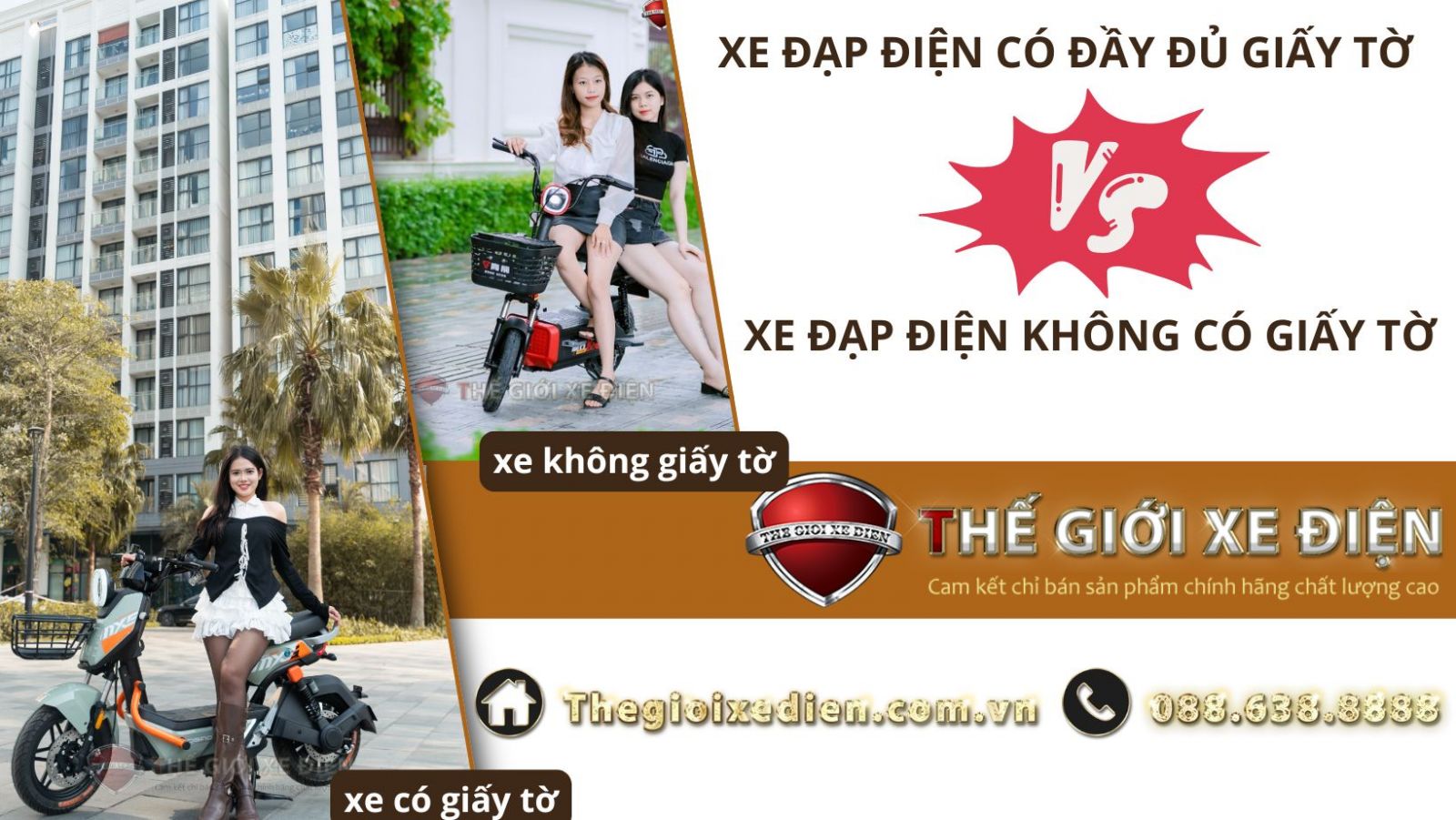 xe đạp điện có đầy đủ giấy tờ