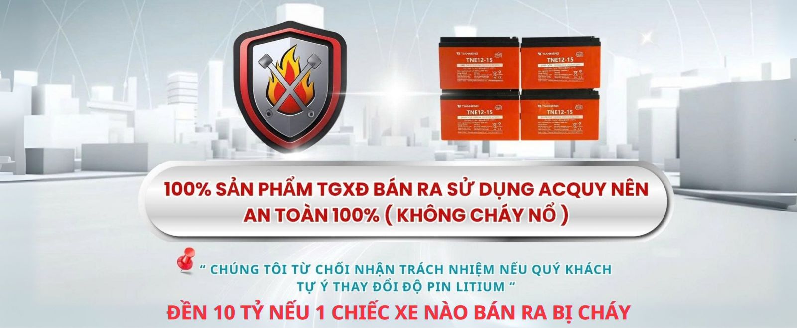 thế giới xe điện trung thành với ắc quy axit chì