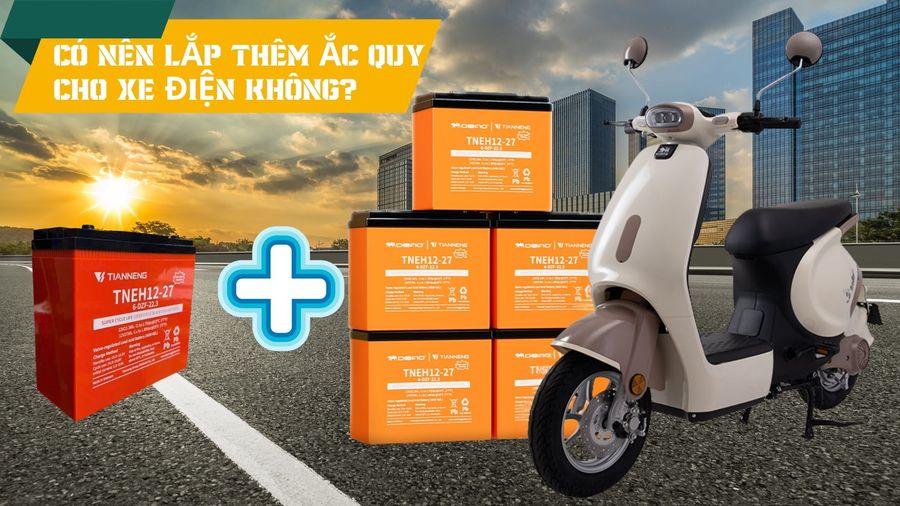 có nên độ thêm bình ắc quy cho xe điện không