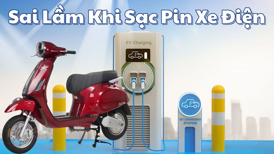 sại lầm khi sạc pin xe điện
